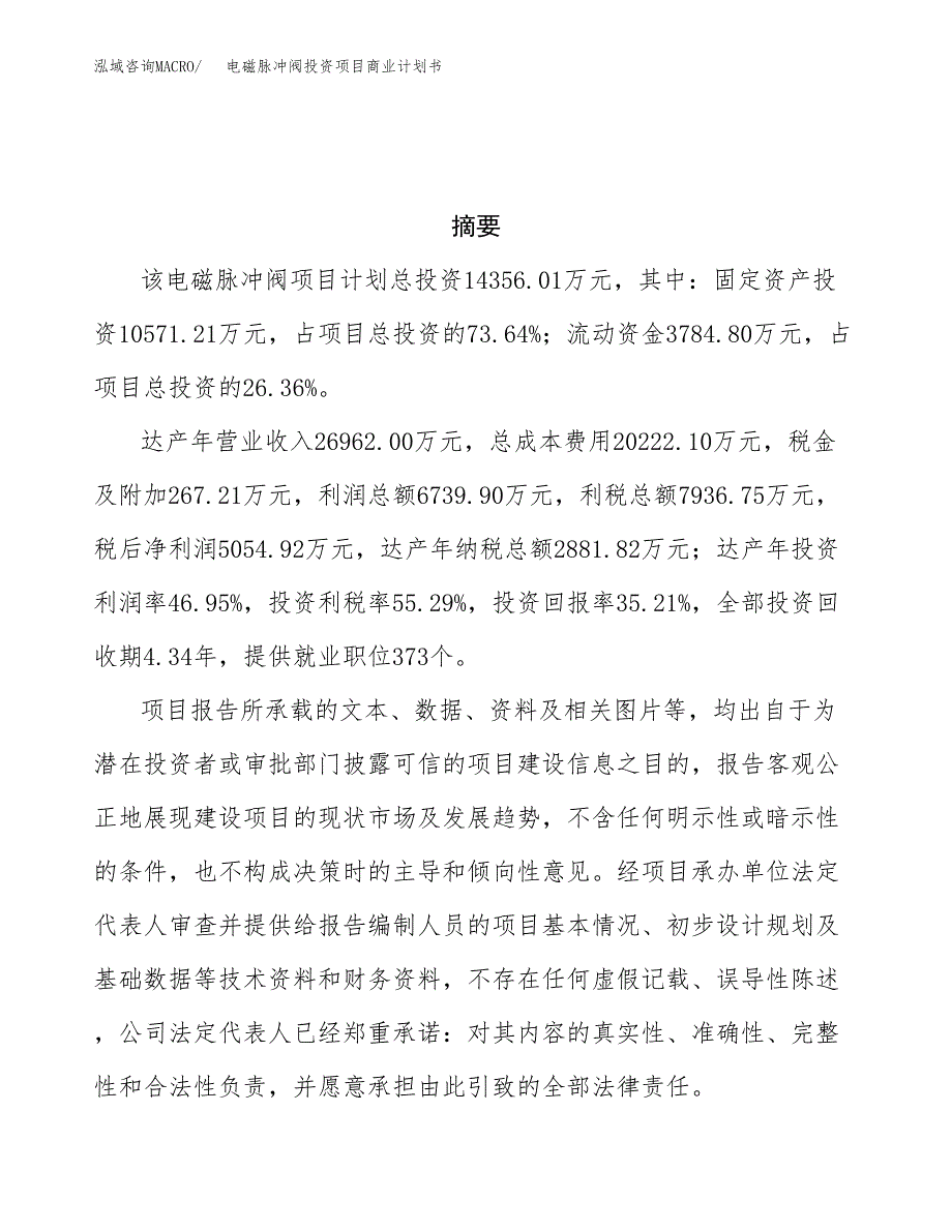 电磁脉冲阀投资项目商业计划书.docx_第3页