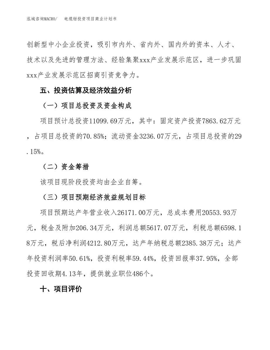 电缆钳投资项目商业计划书.docx_第5页