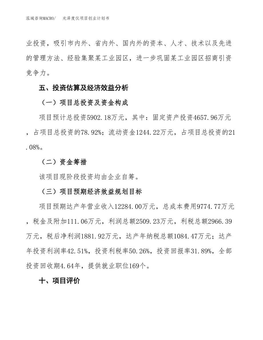 光泽度仪项目创业计划书.docx_第5页