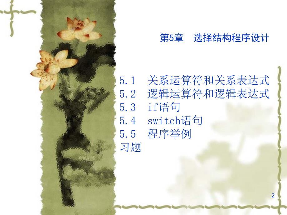 c语言教学课件之第5章选择结构程序设计_第2页