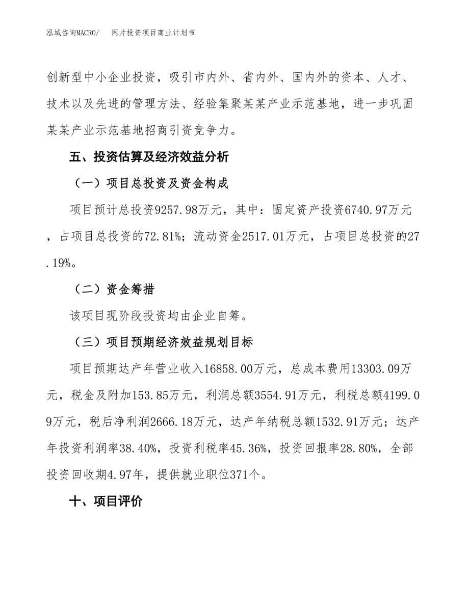 网片投资项目商业计划书.docx_第5页