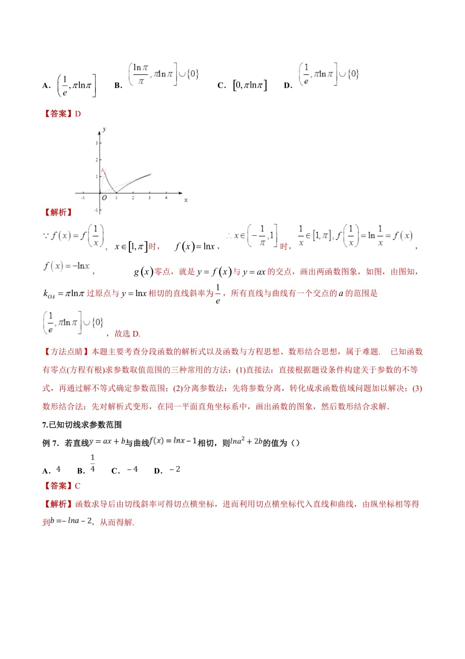 高考数学命题热点名师解密：专题（06）导数的几何意义灵活应用（文）_第4页