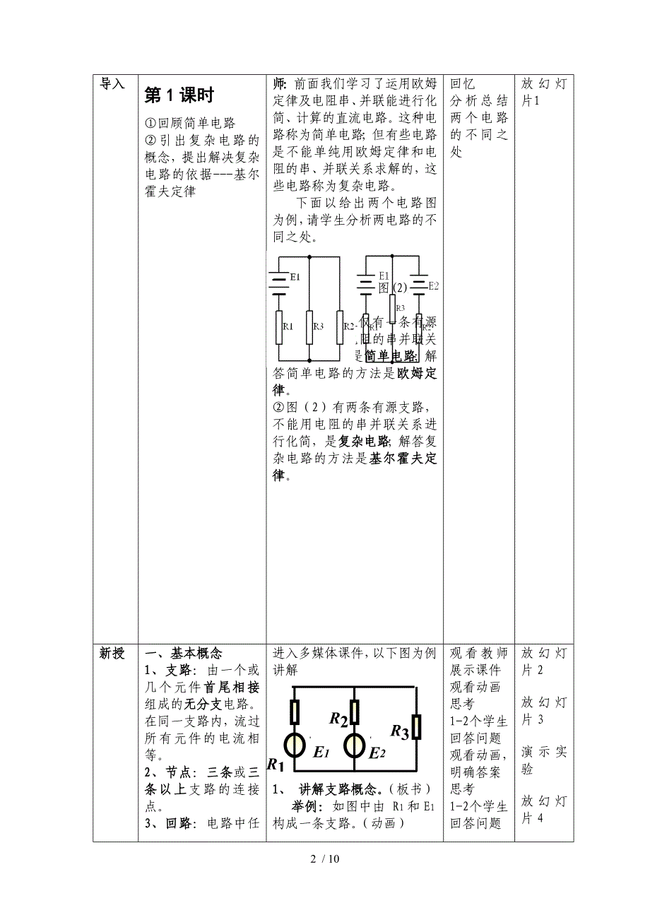 基尔霍夫定律优秀教案_第2页