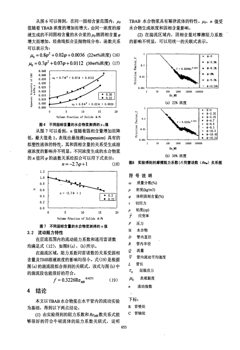 四丁基溴化铵水合物浆在水平直圆管内的流动压降研究_第4页