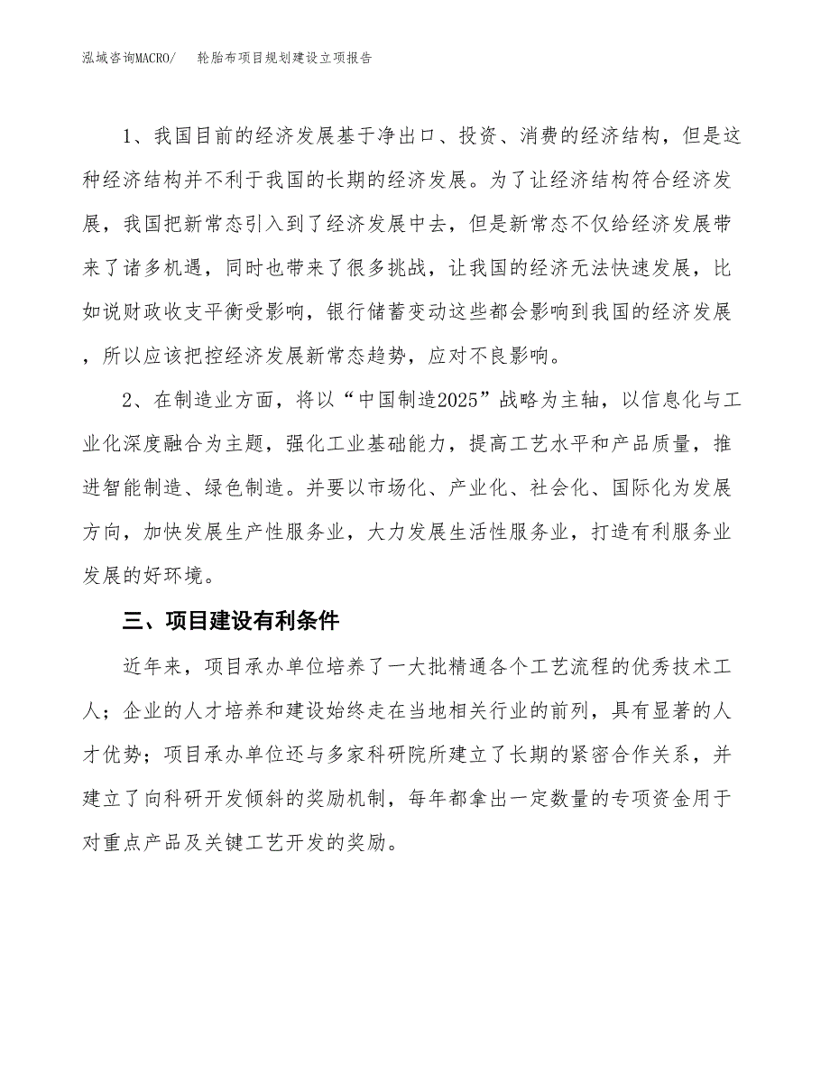 轮胎布项目规划建设立项报告_第3页