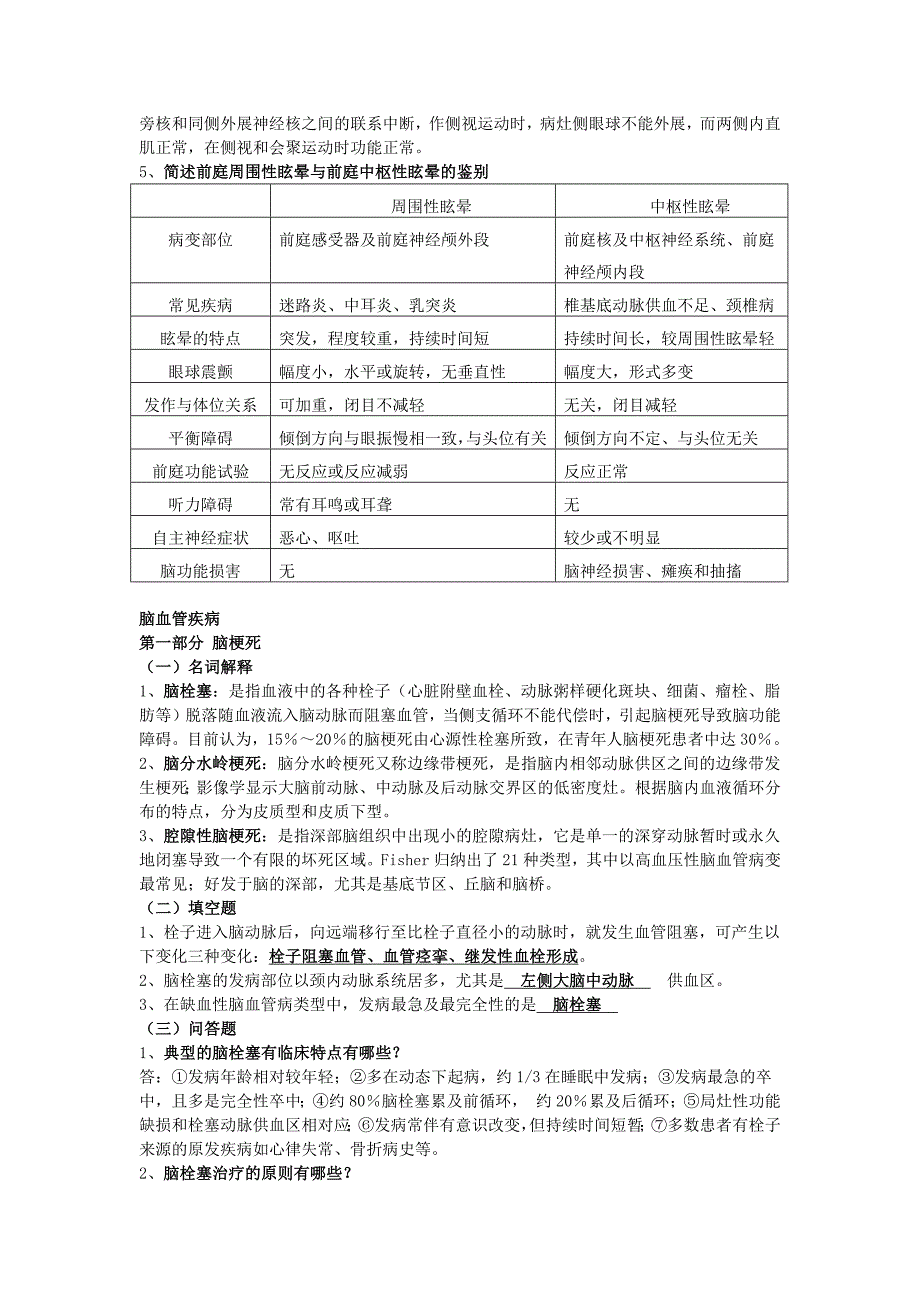 神经病名解填空解答_第3页