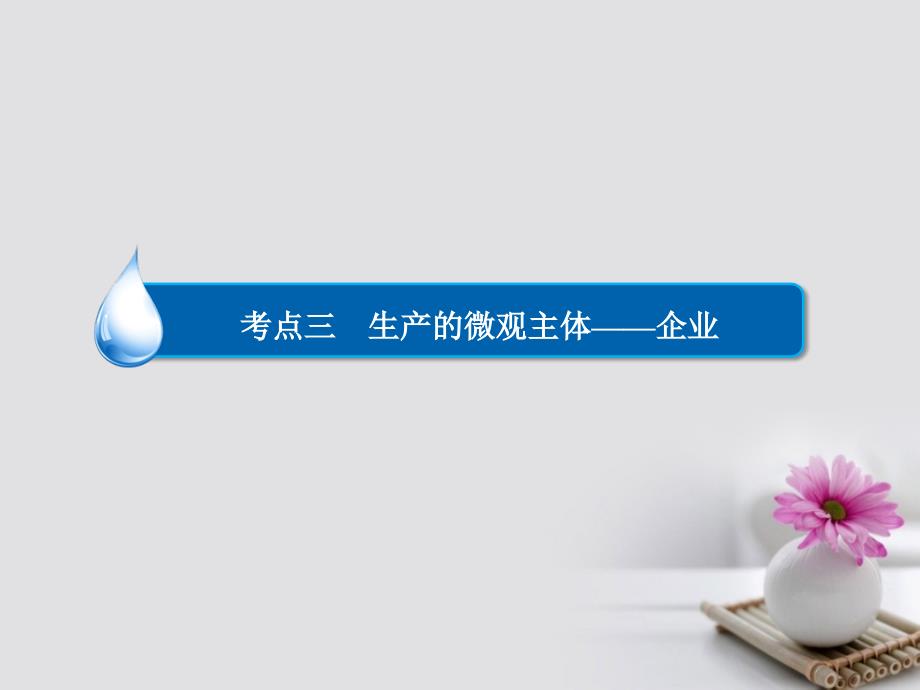 2018年高考政治一轮复习第1部分经济生活专题二生产劳动与经营考点3生产的微观主体_企业课件_第3页