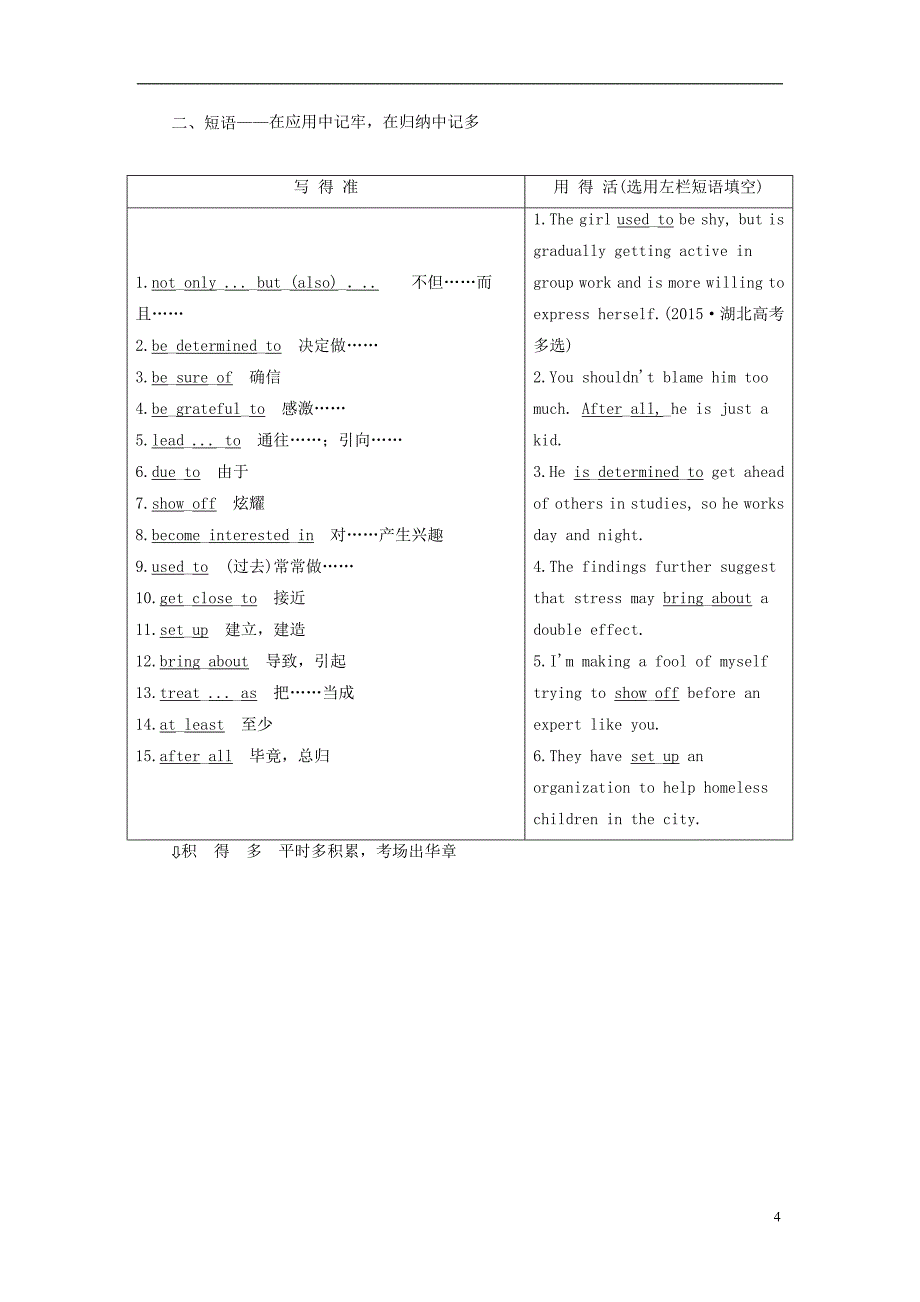 2018届高考英语一轮复习 Unit 4 Animals学案 重庆大学版必修4_第4页