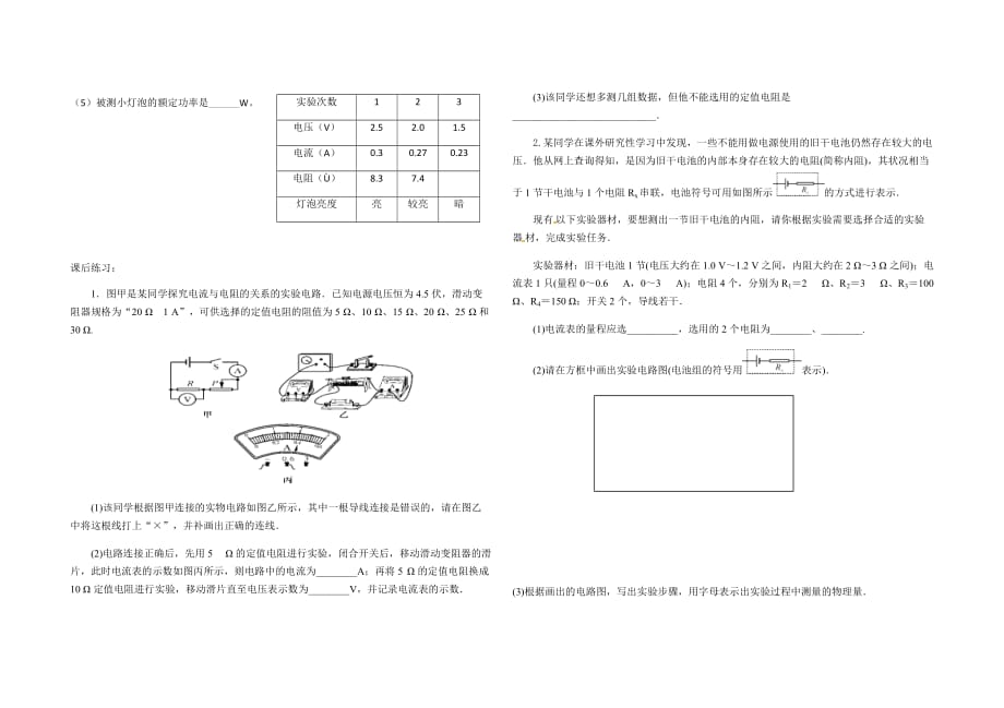 物理人教版初三全册欧姆定律（复习课）_第4页