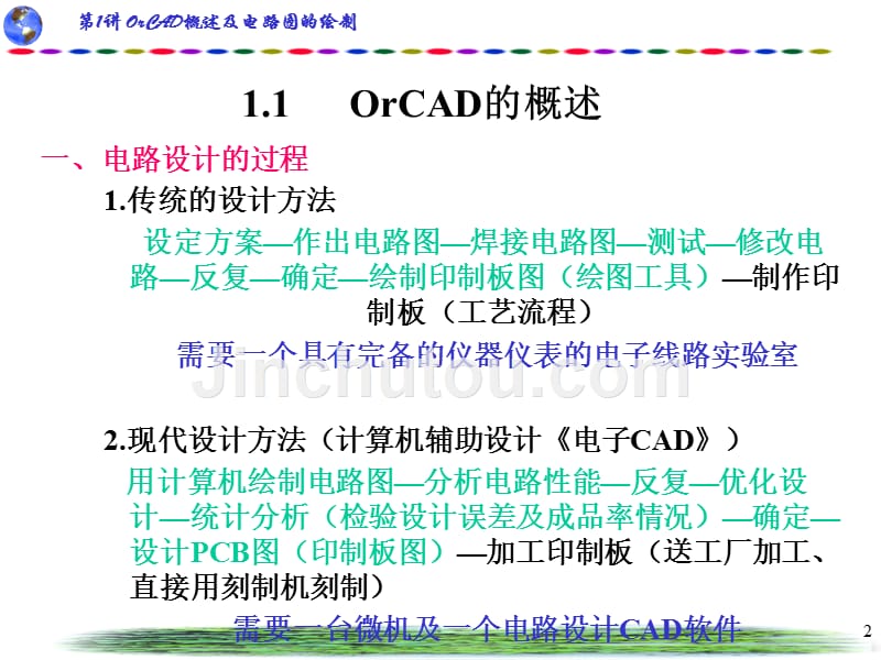 orcad概述及电路图的绘制_第2页