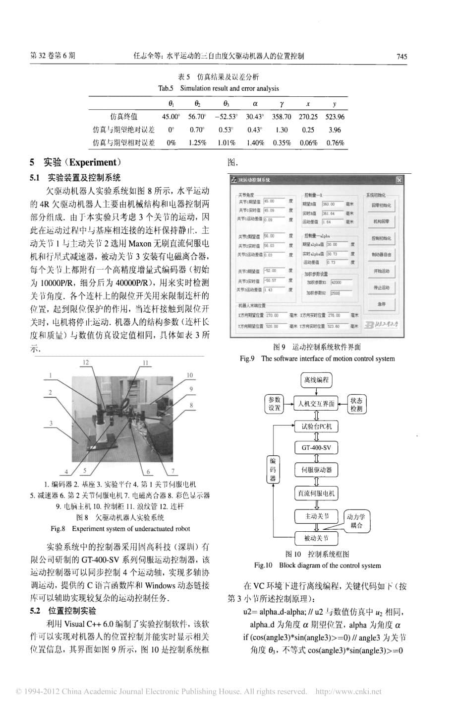 水平运动的三自由度欠驱动机器人的位置控制_第5页