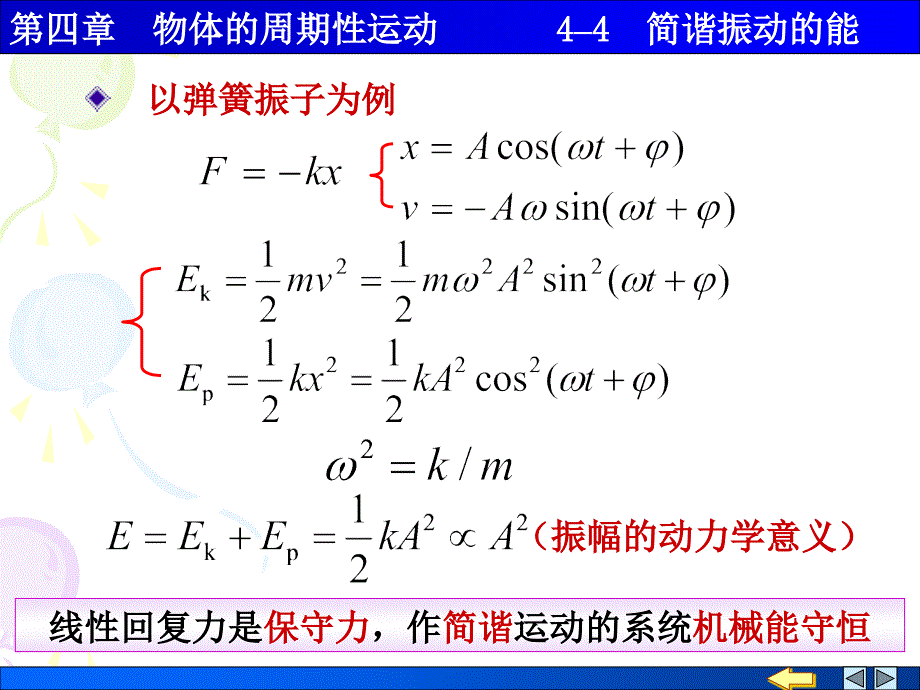 《简谐振动的能量》ppt课件_第1页