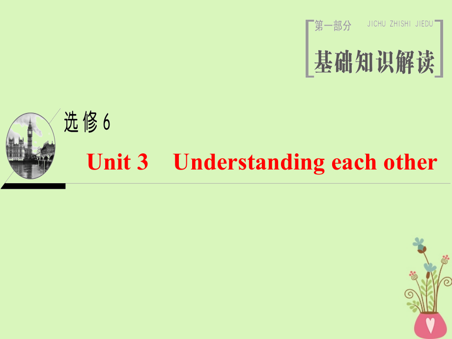 2019版高三英语第一轮复习 Unit 3 Understanding each other 牛津译林版选修6_第1页