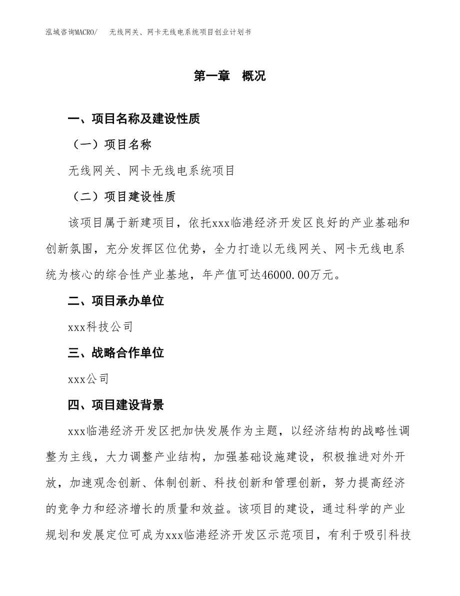 无线网关、网卡无线电系统项目创业计划书.docx_第5页