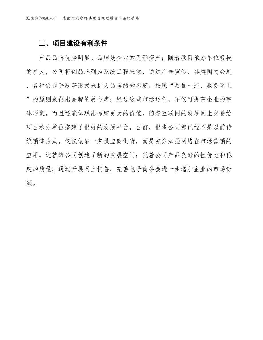 表面光洁度样块项目立项投资申请报告书.docx_第5页