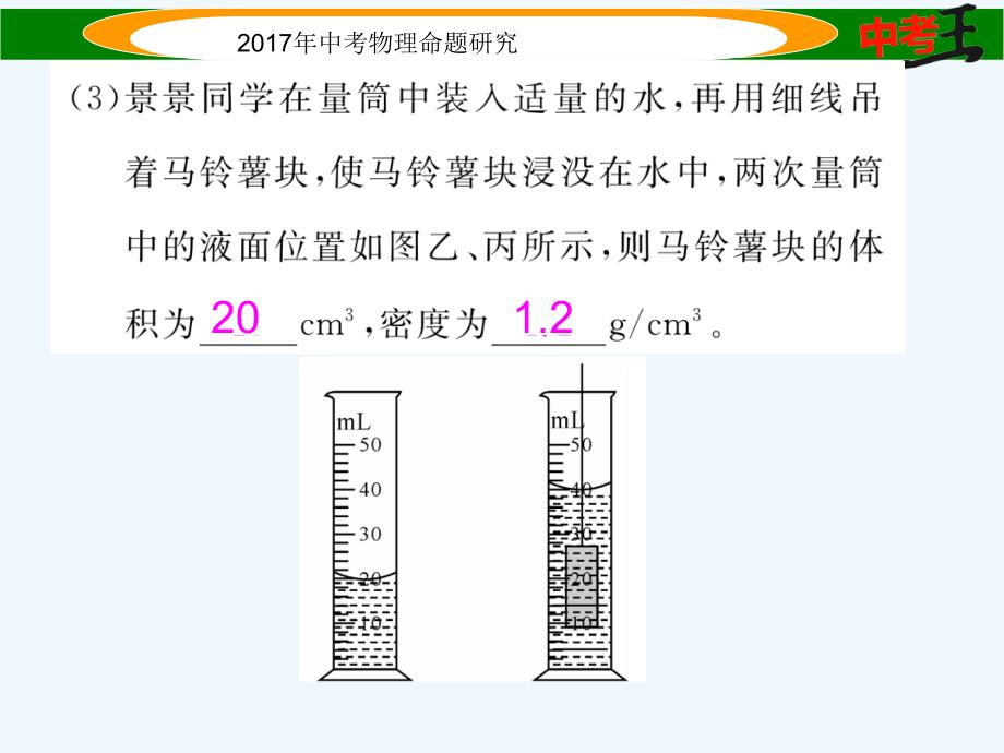 物理人教版初二下册中考力学实验复习（一）_第4页