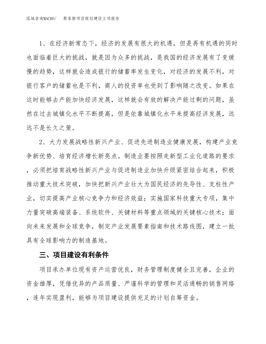 聚苯胺项目规划建设立项报告_第3页