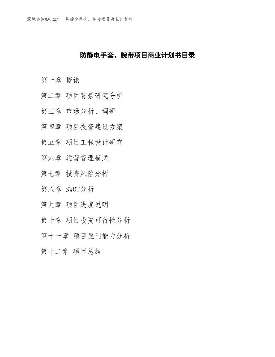 防静电手套、腕带项目商业计划书参考模板.docx_第2页