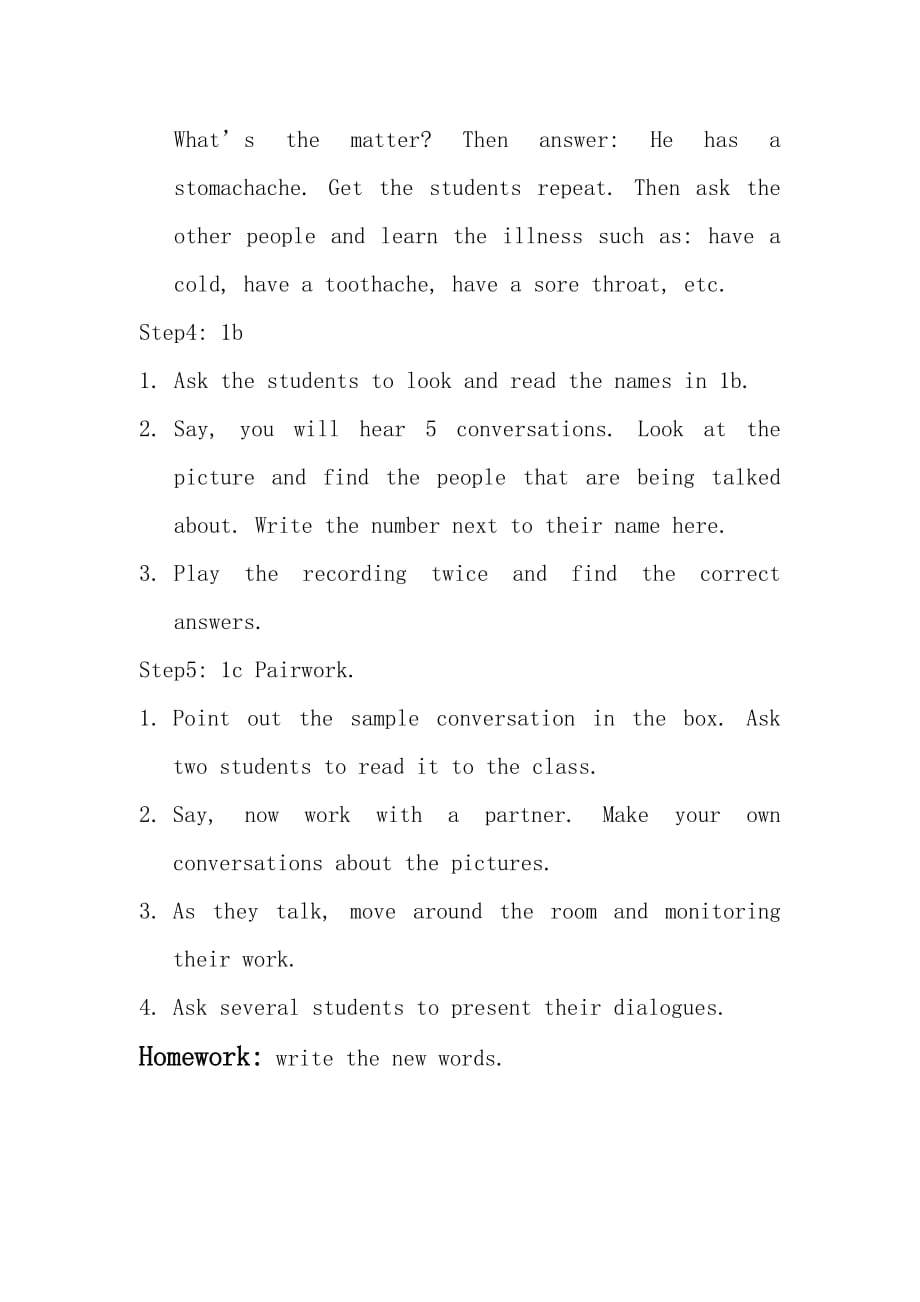 八年级英语下册Unit2-Section-A教案人教版_第3页