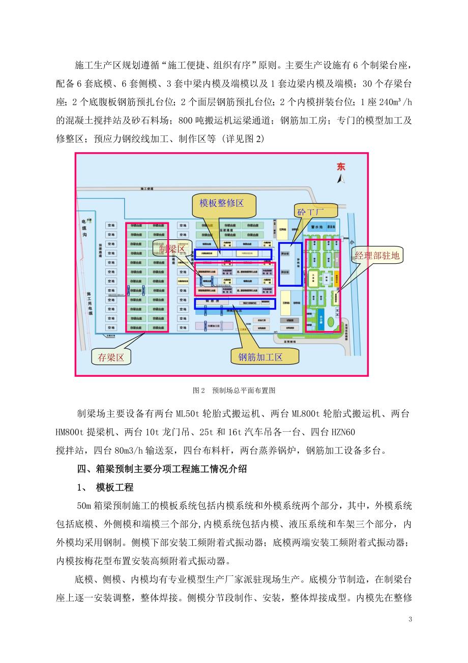 杭州湾跨海大桥1430t50m超大型箱梁预制施工技术总结_第3页