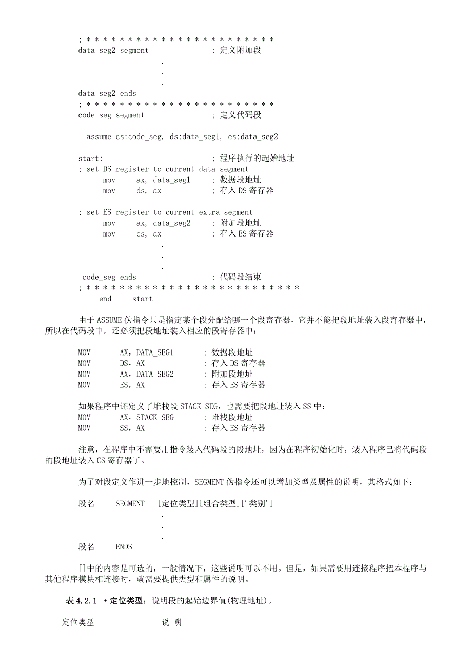 8086伪指令（汇编语言程序格式）_第2页