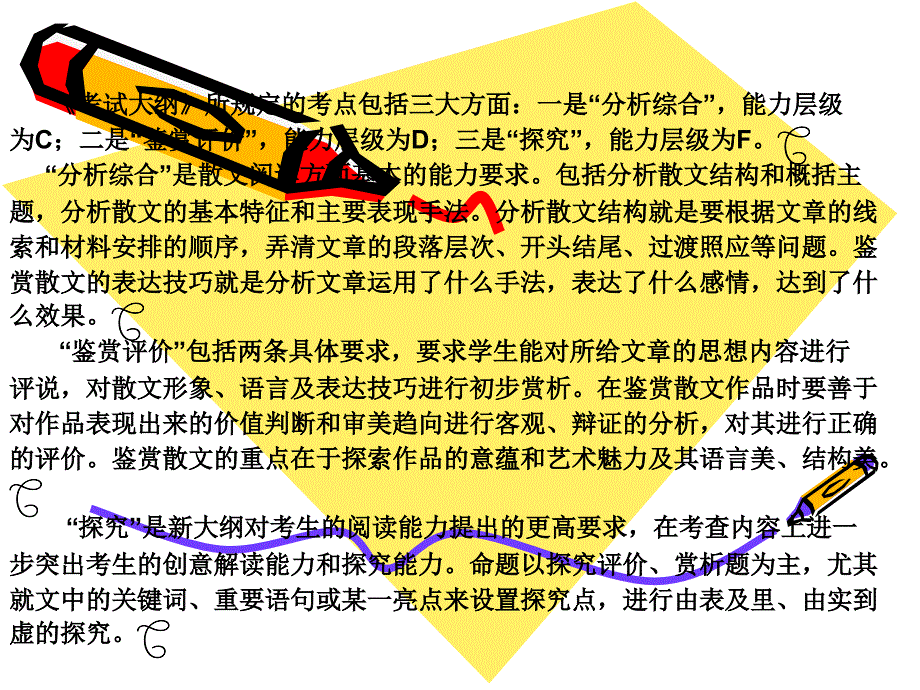 2011年高三语文高考总复习精品课件：《现代文阅读之散文阅读》_第4页