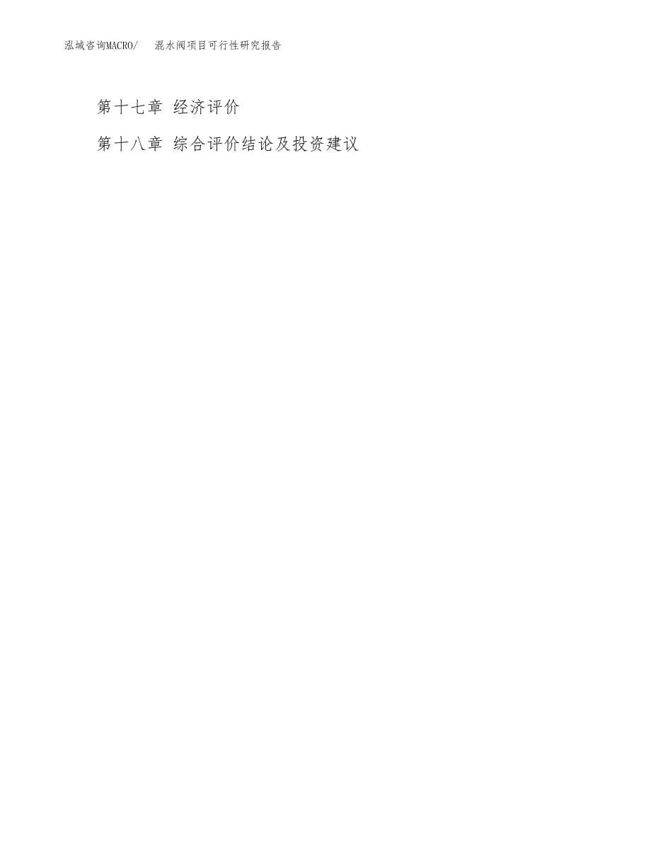 2019混水阀项目可行性研究报告参考大纲.docx_第5页