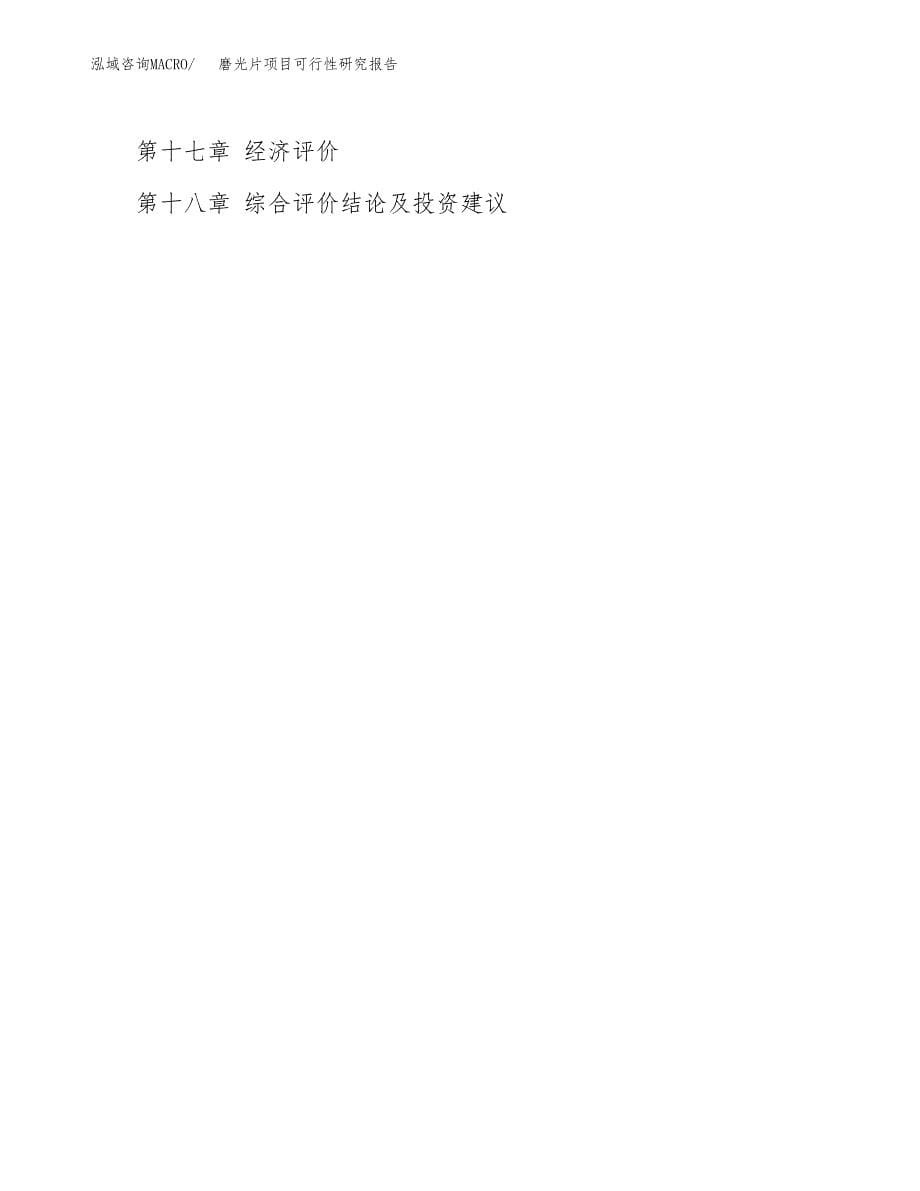2019磨光片项目可行性研究报告参考大纲.docx_第5页