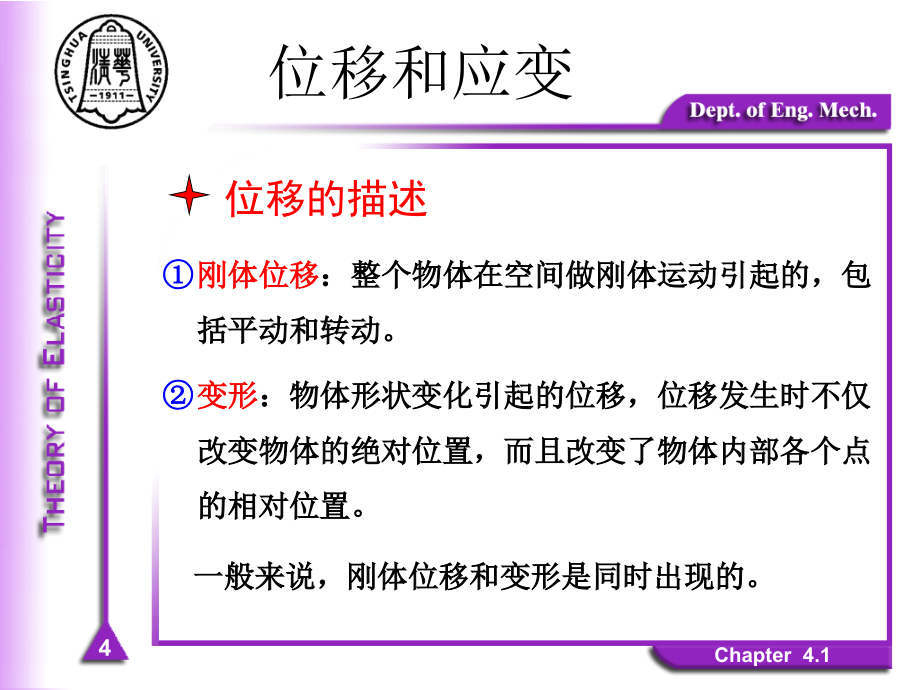 清华大学弹性力学冯西桥FXQ-Chapter-04应变理论.ppt_第4页