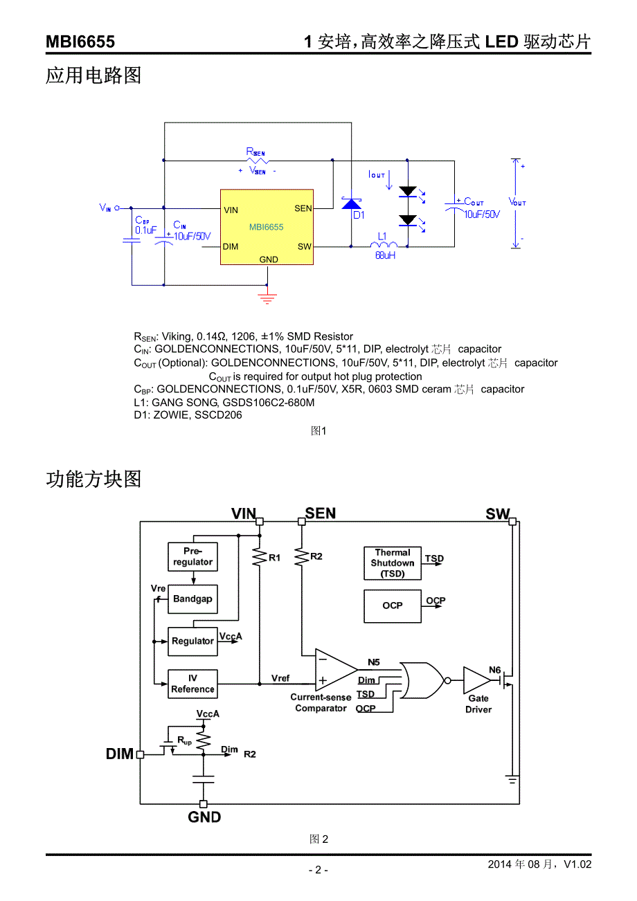 MBI6655 恒流驱动IC应用手册_第2页