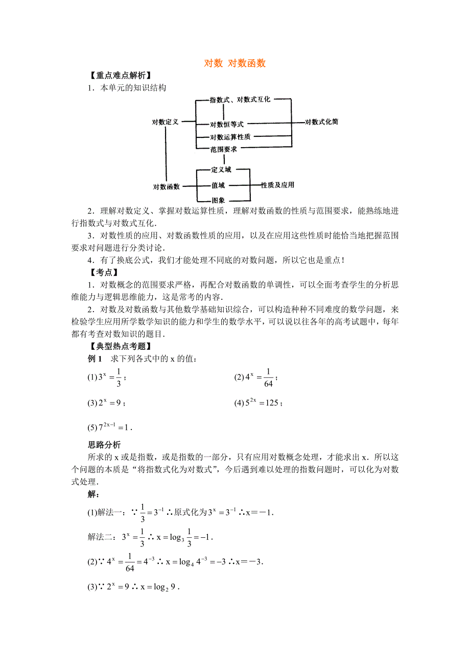 数学-高中一年级-对数 对数函数.doc_第1页