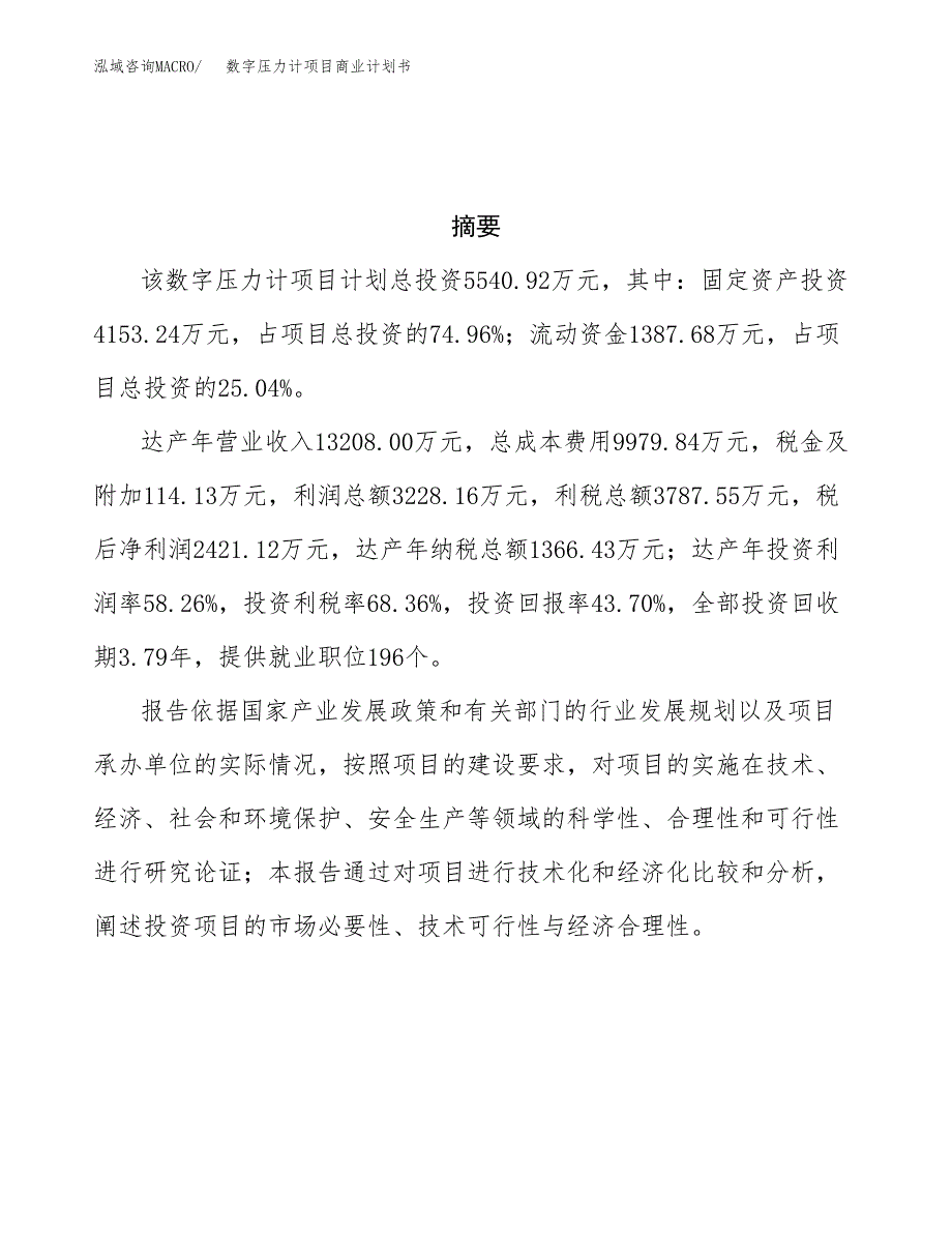 数字压力计项目商业计划书参考模板.docx_第3页