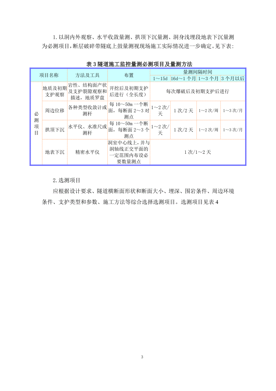 围岩监控量测 方案_第3页