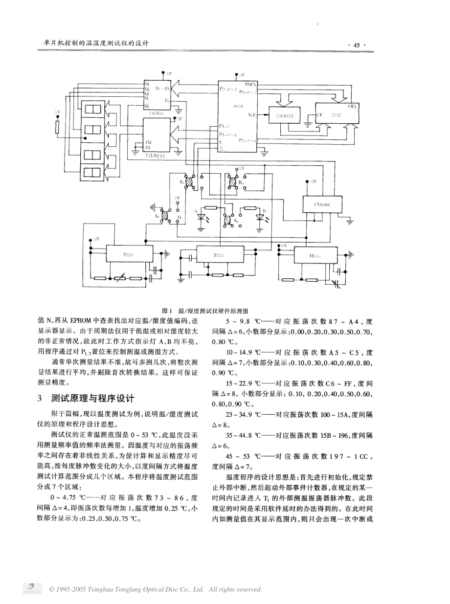 单片机控制的温湿度测试仪的 设计_第2页