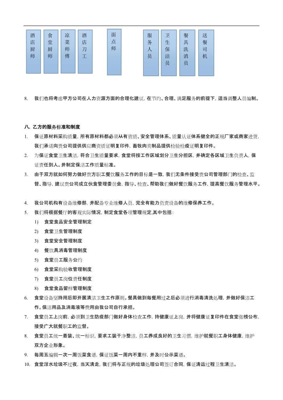 食堂服务方案(2016年.2.19整理)_第5页