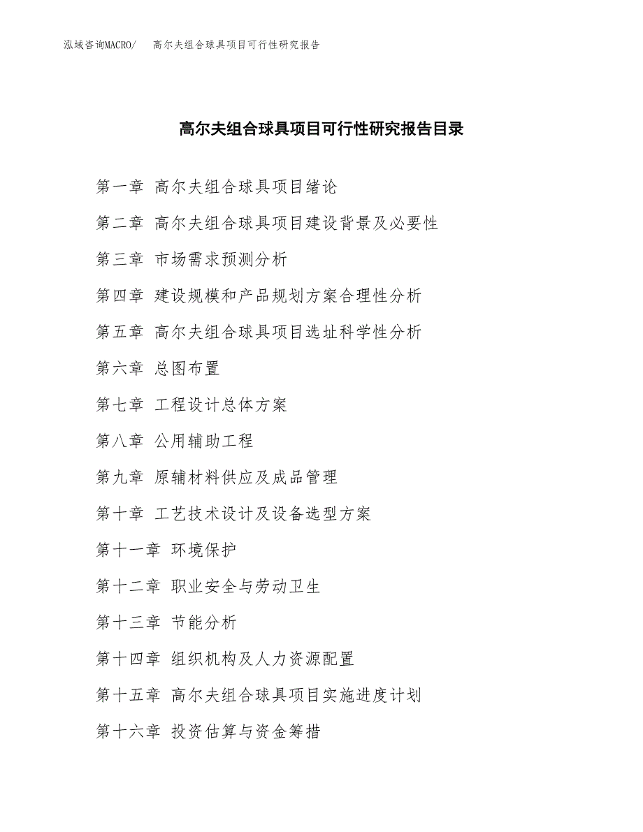 2019高尔夫组合球具项目可行性研究报告参考大纲.docx_第4页