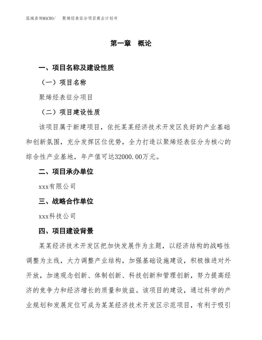 聚烯烃表征分项目商业计划书参考模板.docx_第5页