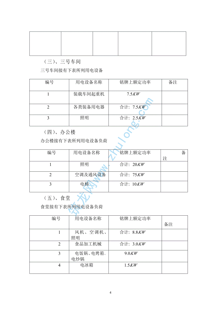 工厂供电课程 设计_第4页