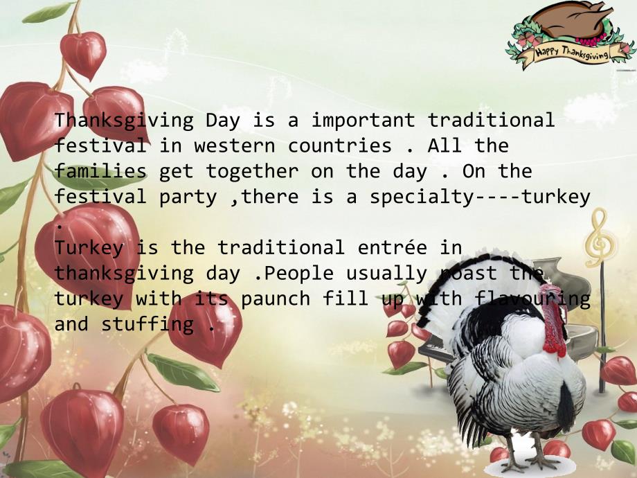 感恩节火鸡的做法英语小组作业_第2页