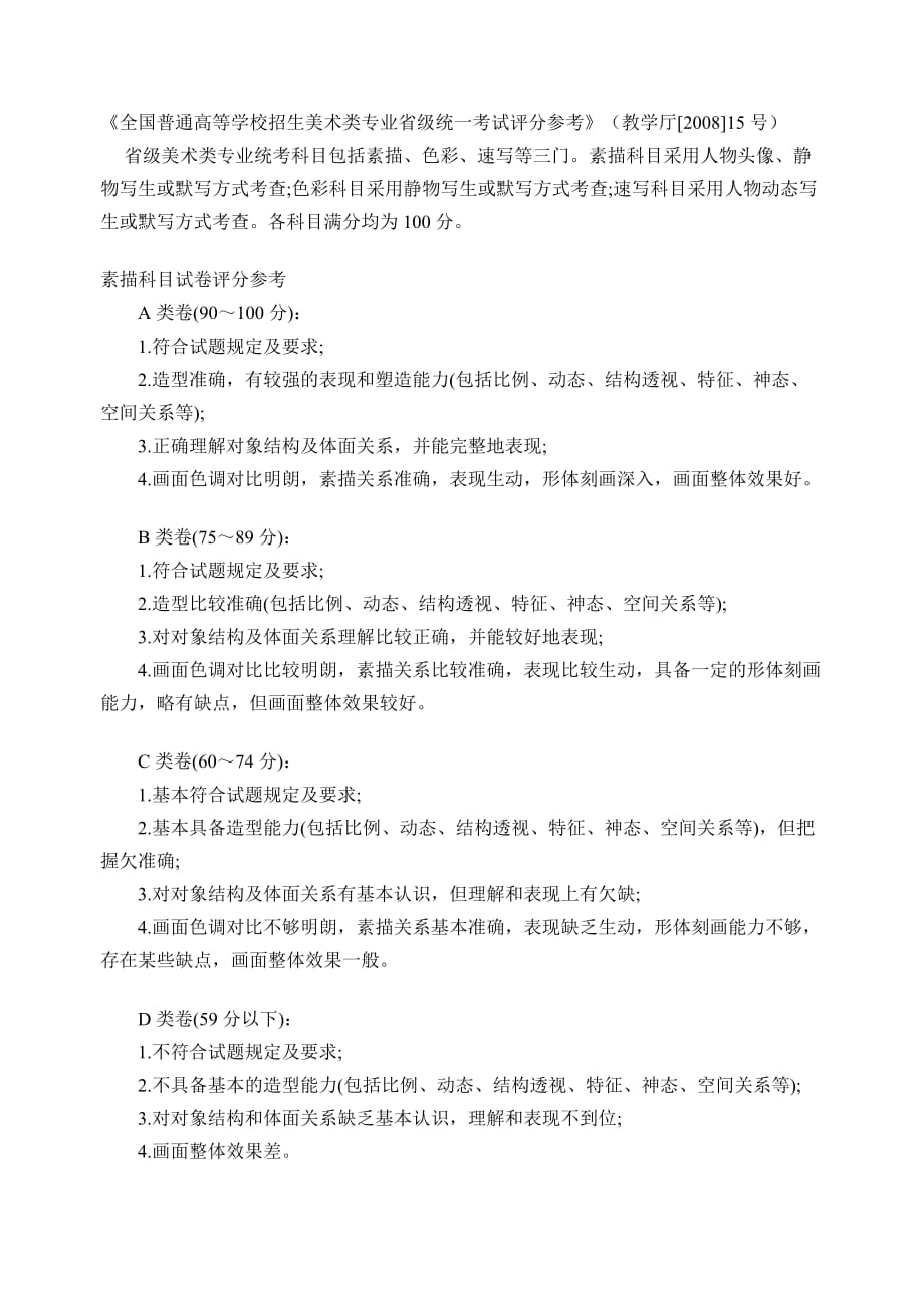 贵州省2011年省外高校设置美术类专业考点考试日程表_第3页