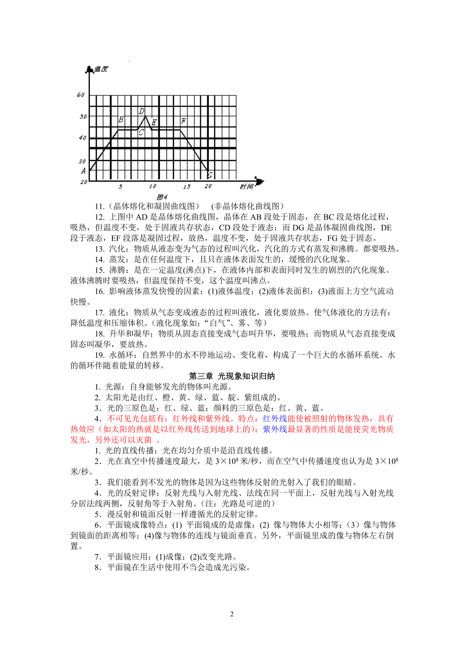 重点初中物理知识点汇总_第2页