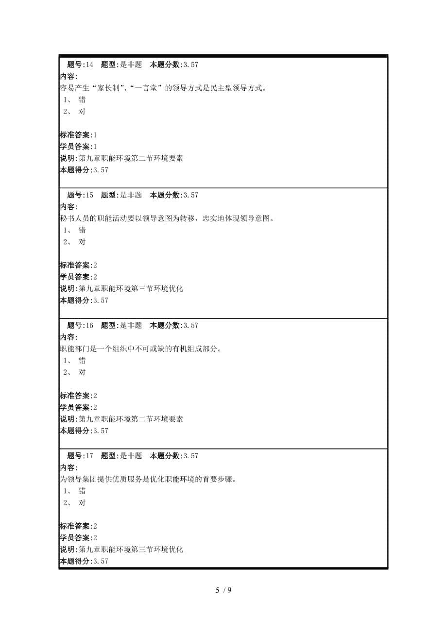 兰大网络教育秘书学原理作业及答案_第5页