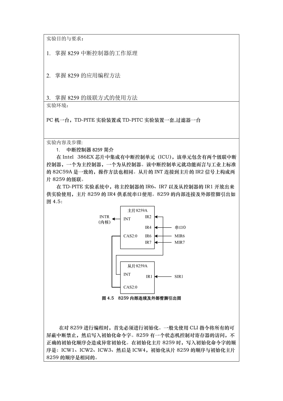 8259中断控制-实验报告_第2页