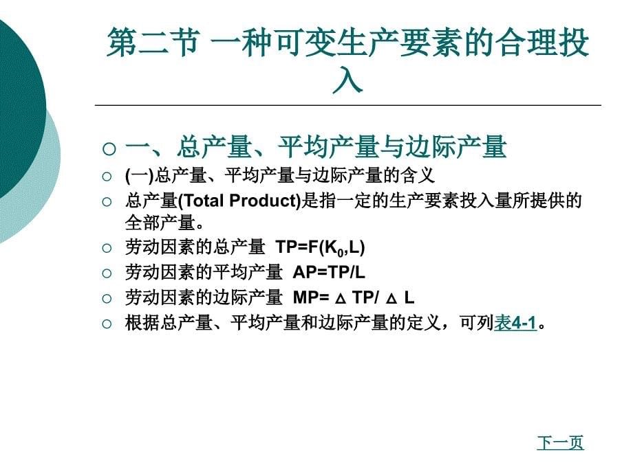 西方经济学教学课件作者魏小文第四章生产者行为理论_第5页