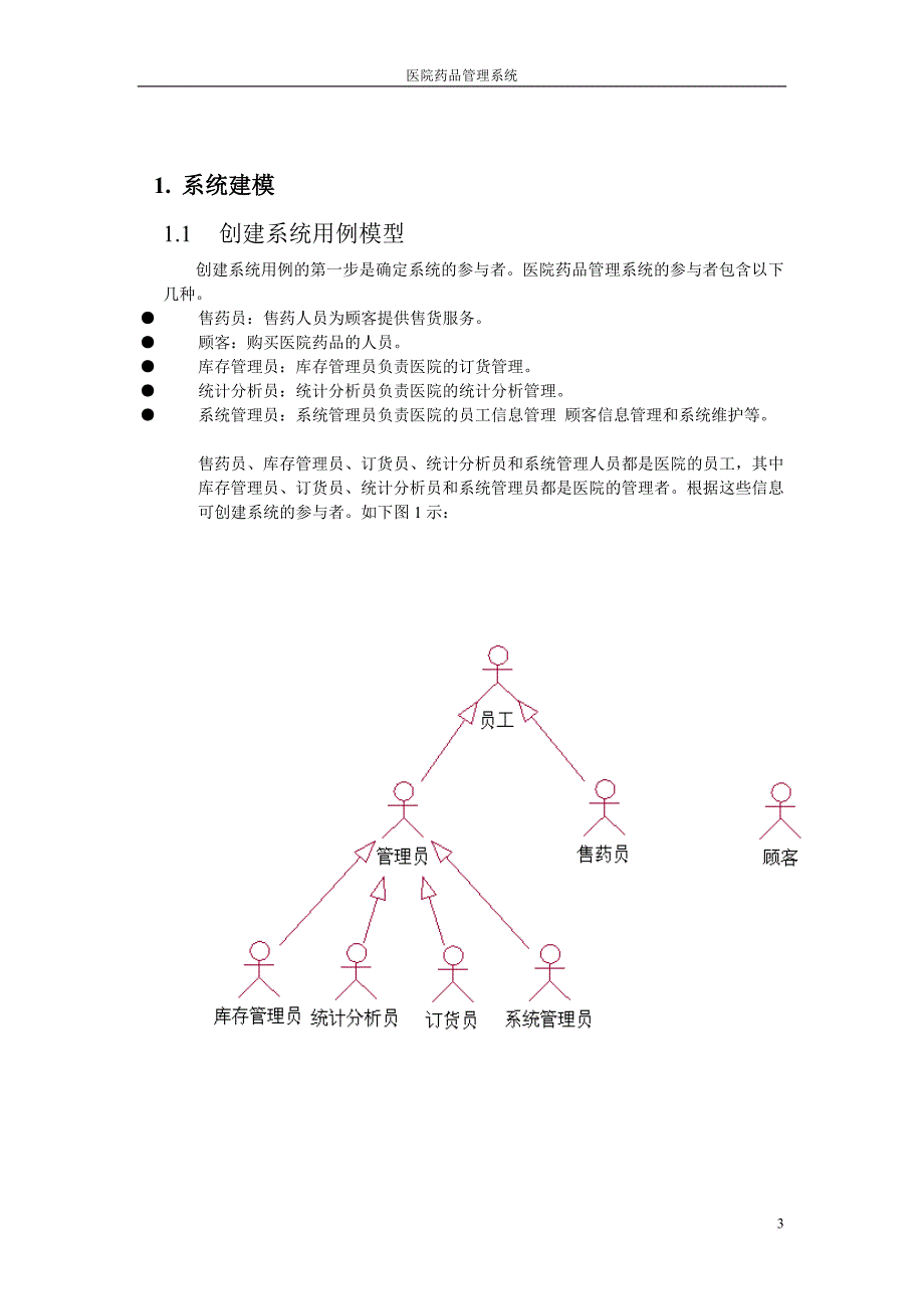 uml建模-医院药品管理系统_第3页