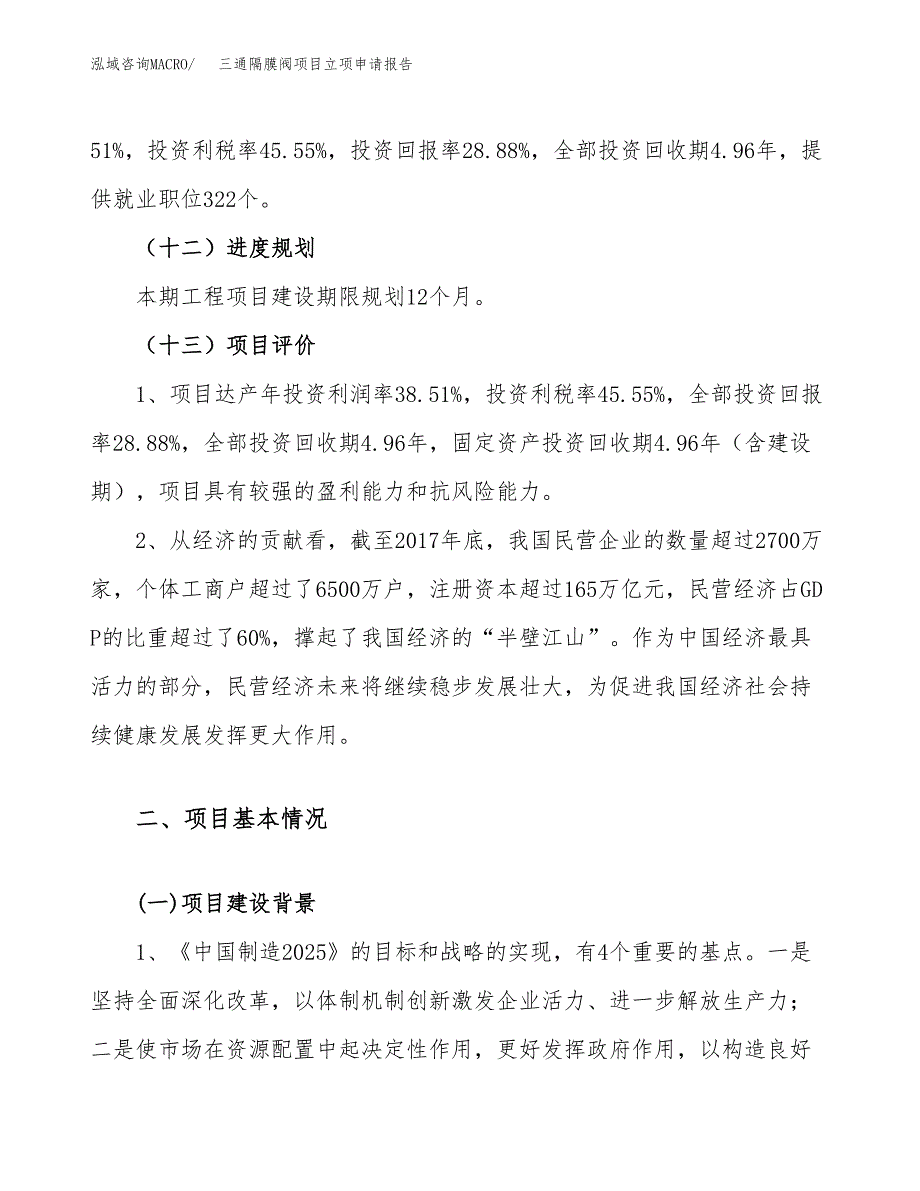 关于建设三通隔膜阀项目立项申请报告模板（总投资10000万元）_第4页