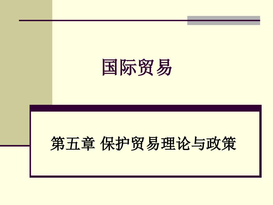 国际贸易国际贸易保护理论_第1页