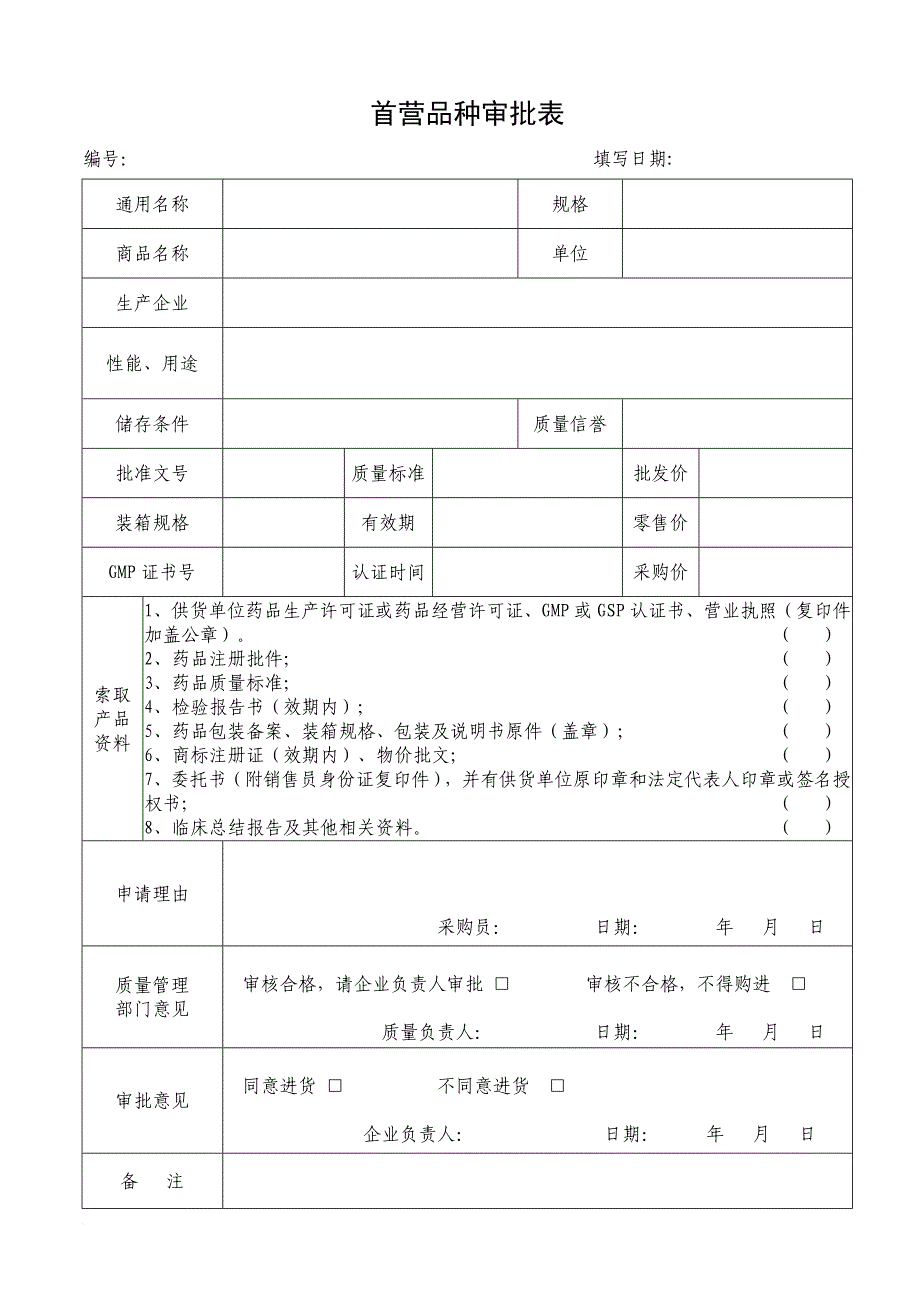 2018年零售药店gsp认证各项记录表格大全.doc_第1页