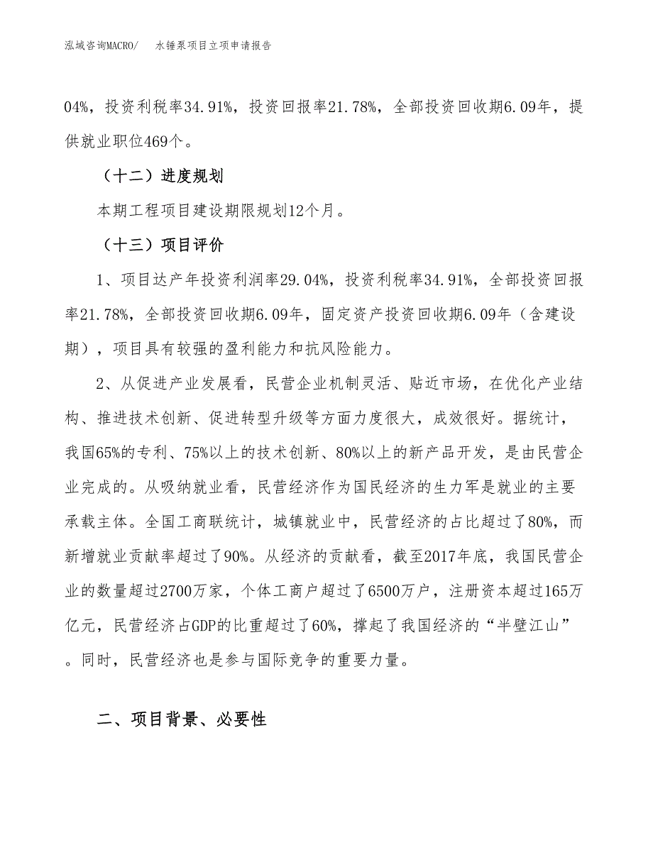 关于建设水锤泵项目立项申请报告模板（总投资16000万元）_第4页