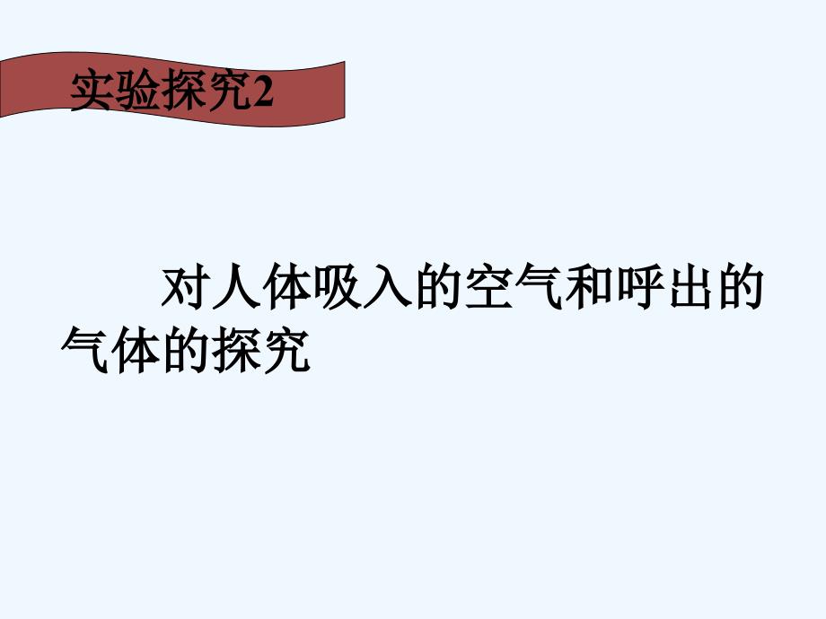 人教版九年级化学上册对人体吸入的空气和呼出气体的探究_第3页